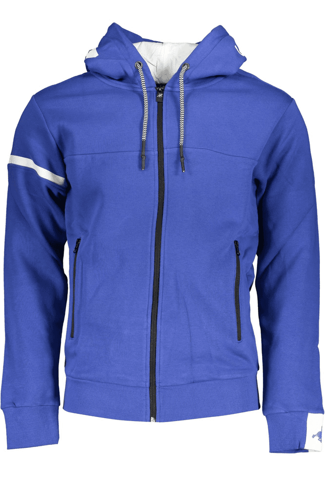 6092U.S. GRAND POLO FELPA CON ZIP UOMO BLU
