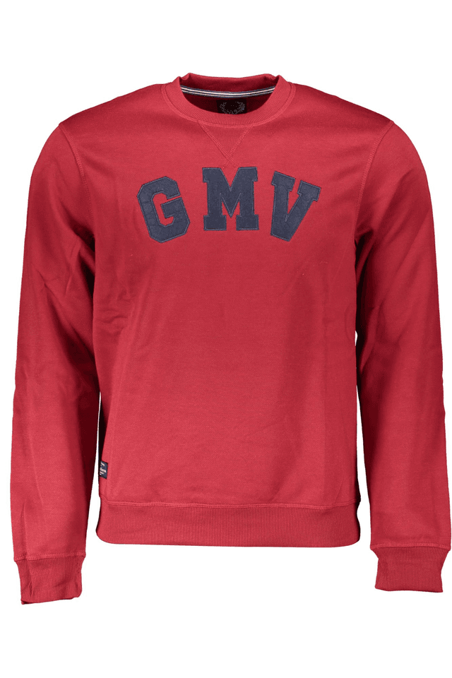 6178GIAN MARCO VENTURI FELPA SENZA ZIP UOMO ROSSO