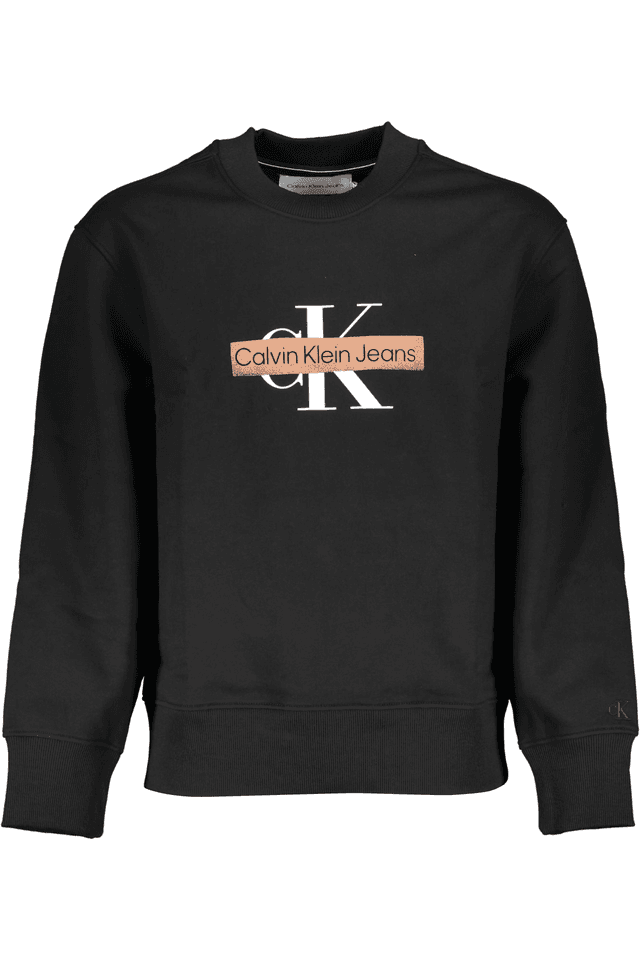 5490CALVIN KLEIN FELPA SENZA ZIP UOMO NERO