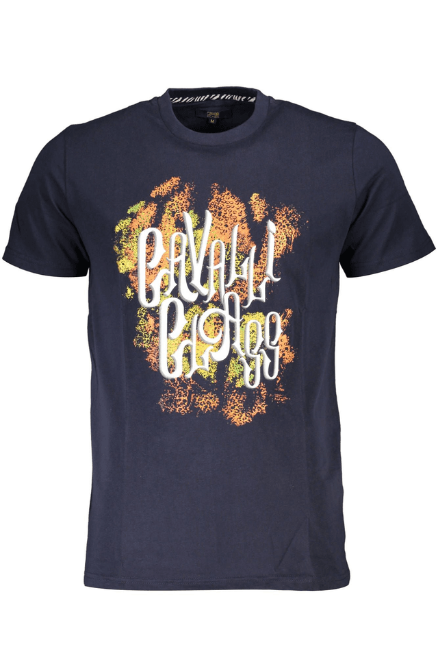 4553CAVALLI CLASS T-SHIRT MANICHE CORTE UOMO BLU