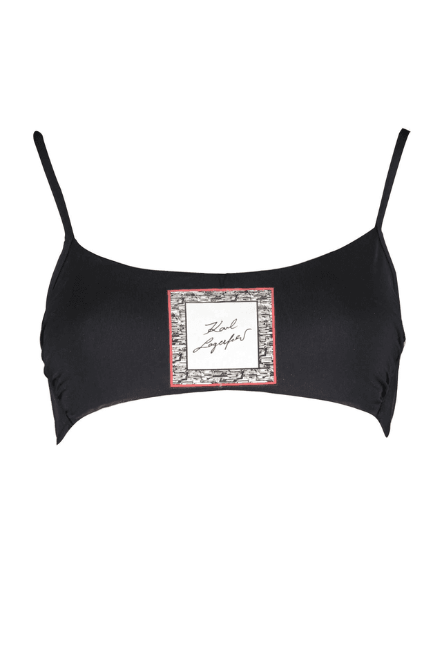 1349KARL LAGERFELD COSTUME PARTE SOPRA DONNA NERO
