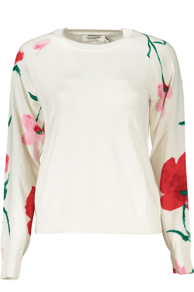 6904DESIGUAL MAGLIA DONNA BIANCO