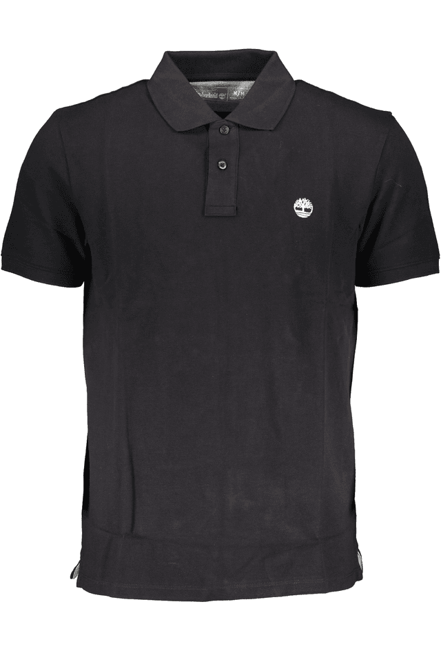 8213TIMBERLAND POLO MANICHE CORTE UOMO NERO