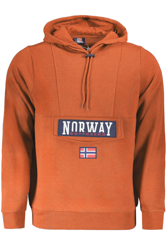 10065NORWAY 1963 FELPA SENZA ZIP UOMO MARRONE