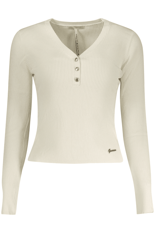 10593GUESS JEANS MAGLIA DONNA BIANCO