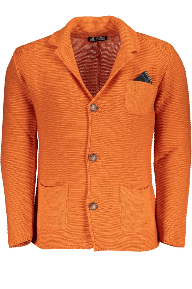 5990U.S. GRAND POLO CARDIGAN UOMO ARANCIO