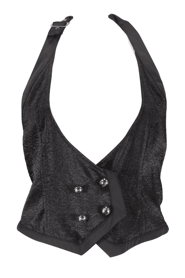 983GAUD� GILET DONNA NERO