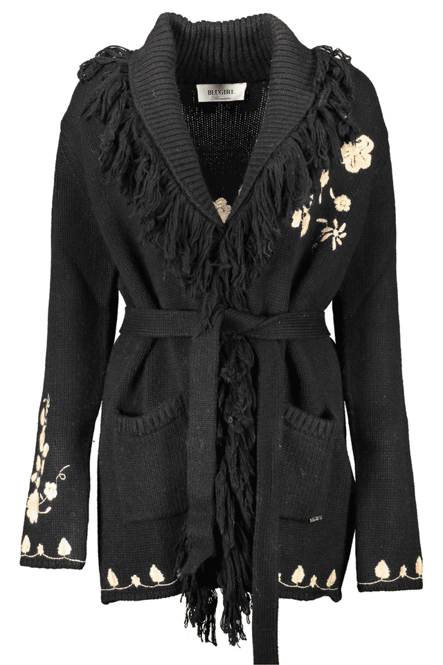 1077BLUGIRL CARDIGAN DONNA NERO