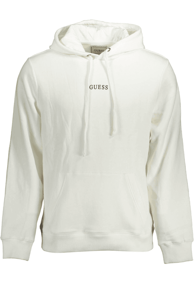 1435GUESS JEANS FELPA SENZA ZIP UOMO BIANCO