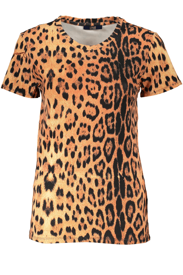 6788CAVALLI CLASS T-SHIRT MANICHE CORTE DONNA ARANCIO