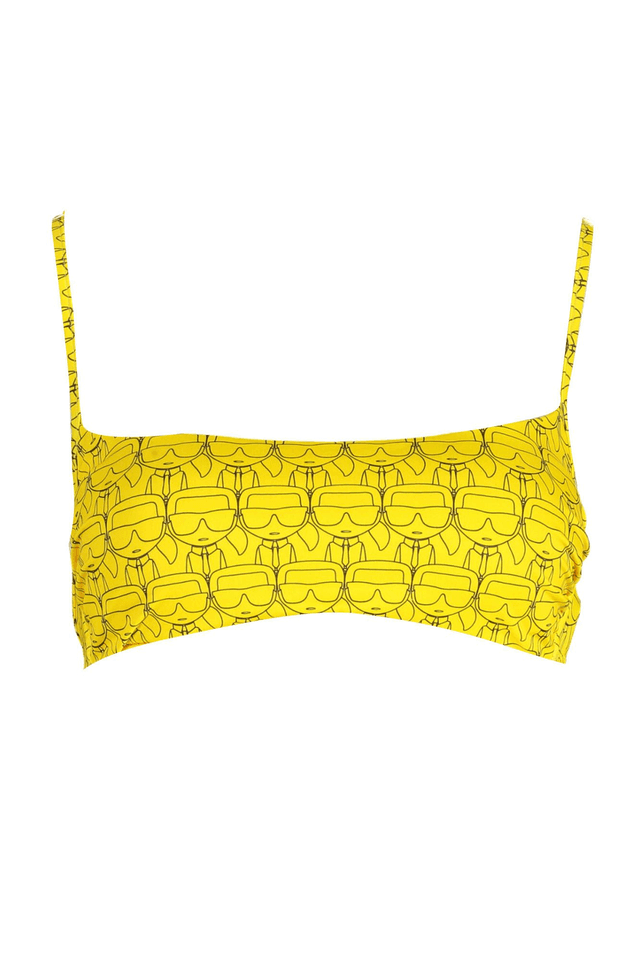 2928KARL LAGERFELD BEACHWEAR COSTUME PARTE SOPRA DONNA GIALLO