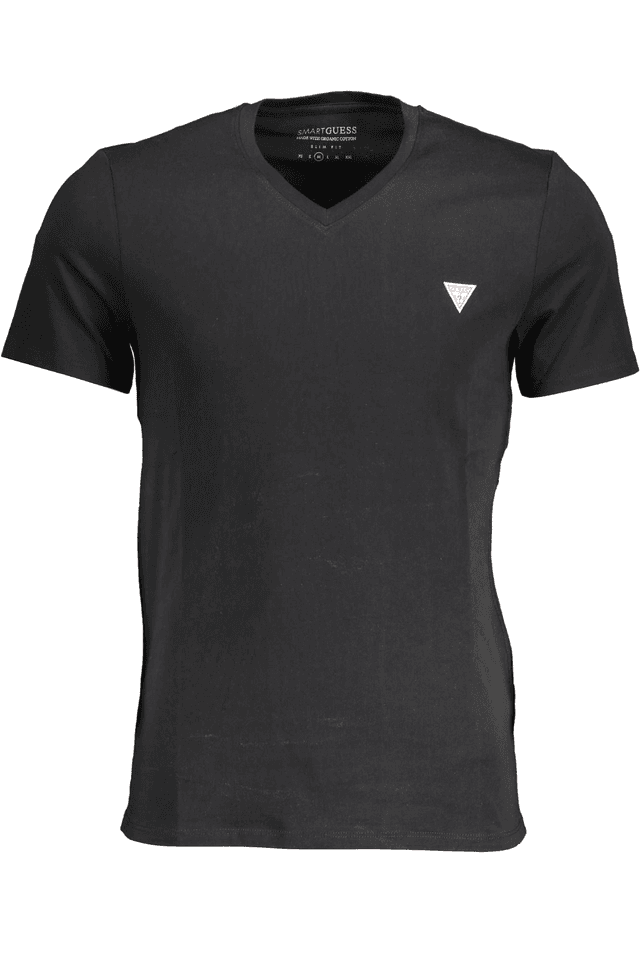 712GUESS JEANS T-SHIRT MANICHE CORTE UOMO NERO