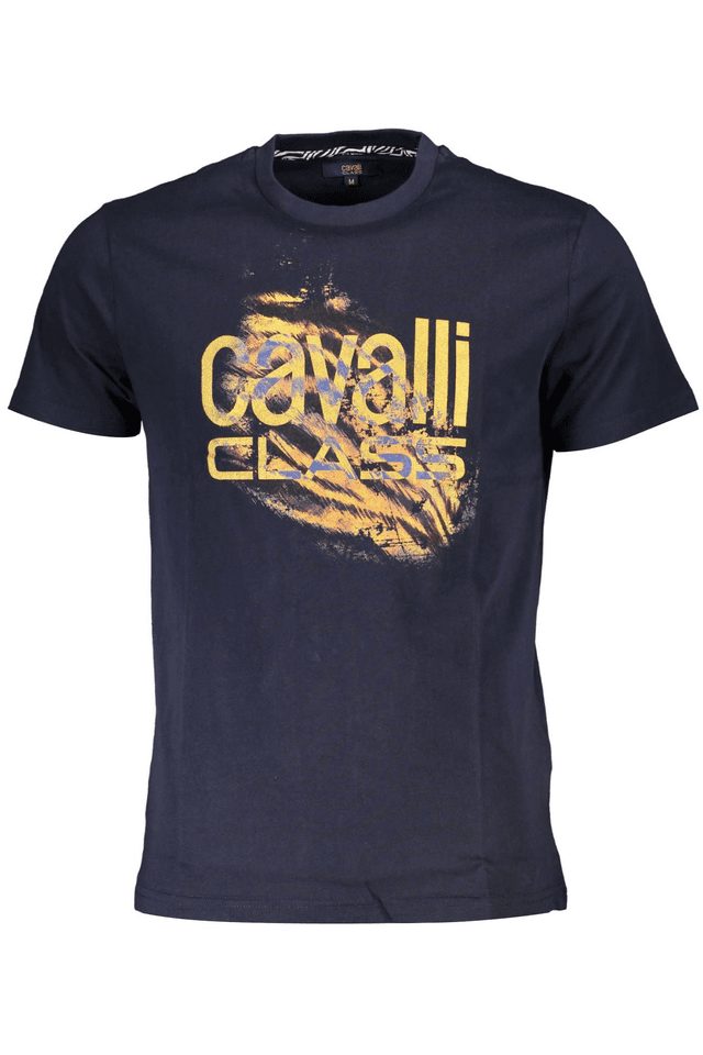 4532CAVALLI CLASS T-SHIRT MANICHE CORTE UOMO BLU