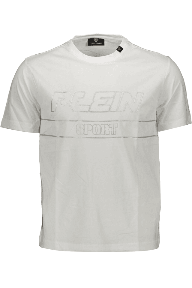 1209PLEIN SPORT T-SHIRT MANICHE CORTE UOMO BIANCO
