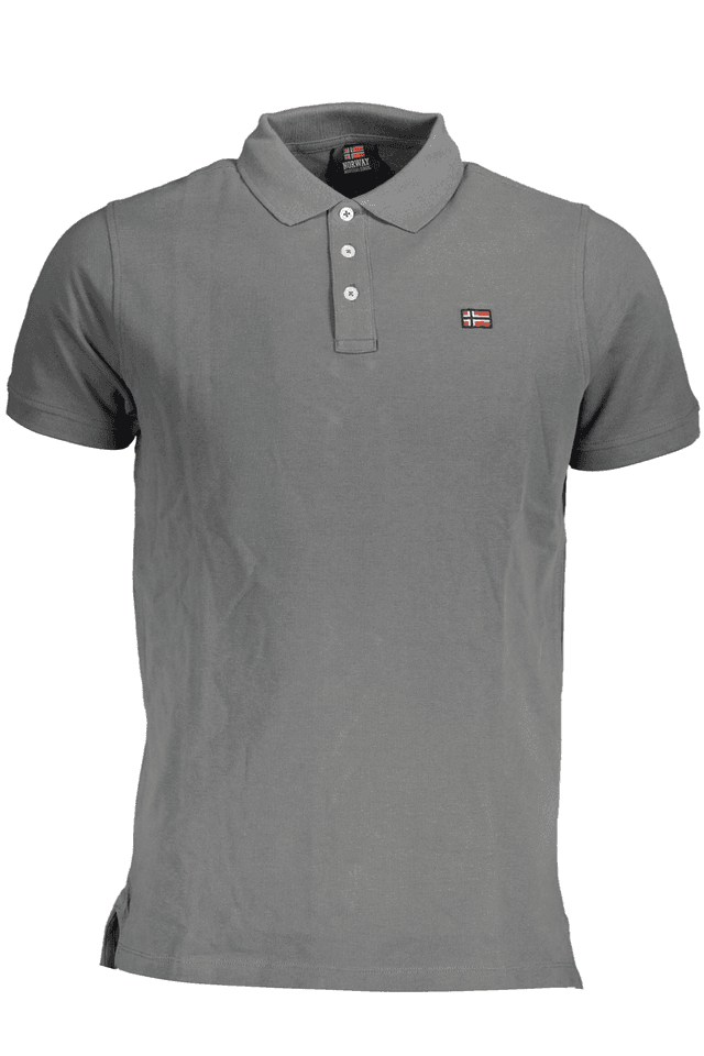 3931NORWAY 1963 POLO MANICHE CORTE UOMO GRIGIO