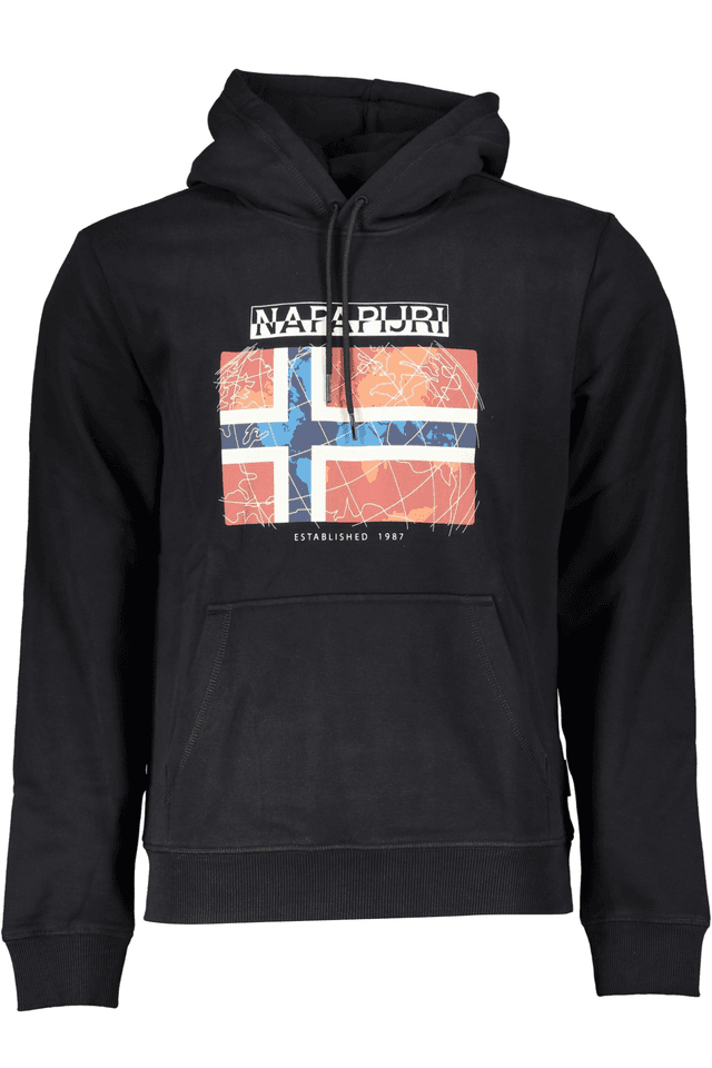 5717NAPAPIJRI FELPA SENZA ZIP UOMO NERO