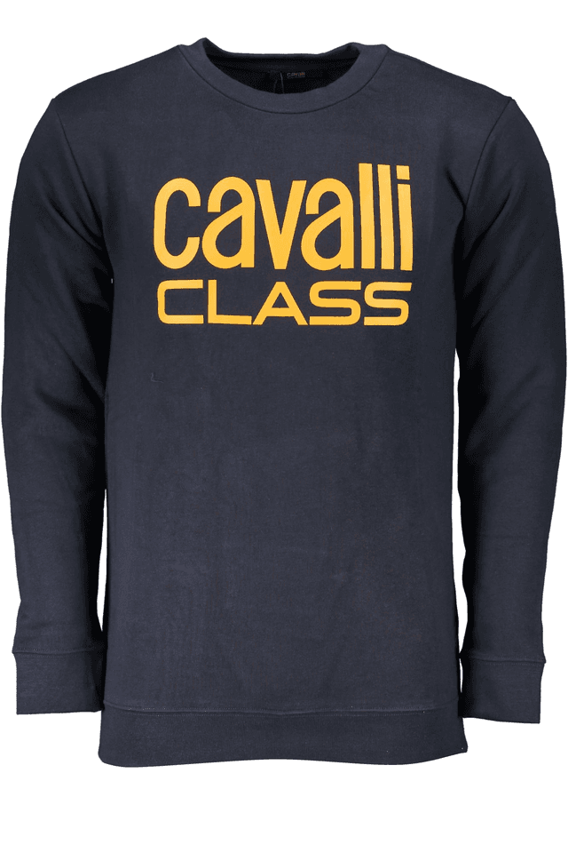 6764CAVALLI CLASS FELPA SENZA ZIP UOMO BLU