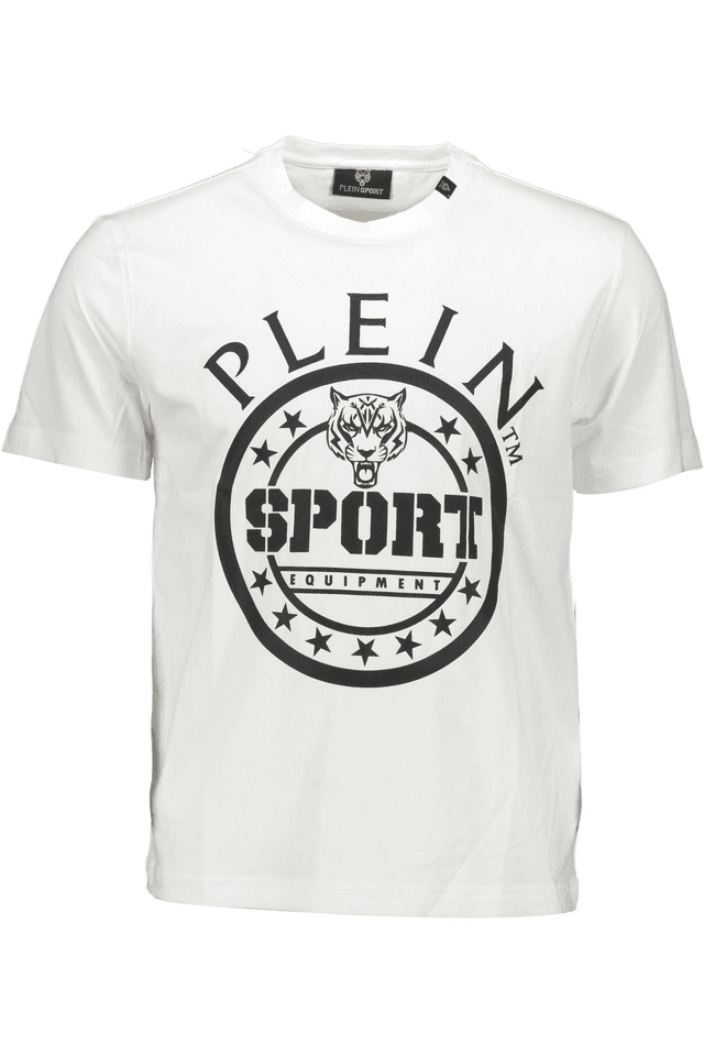 1237PLEIN SPORT T-SHIRT MANICHE CORTE UOMO BIANCO