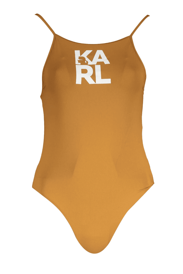 2917KARL LAGERFELD BEACHWEAR COSTUME INTERO DONNA MARRONE