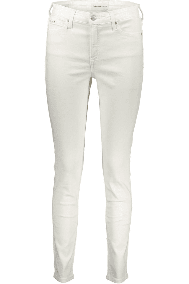 4188CALVIN KLEIN JEANS DENIM DONNA BIANCO