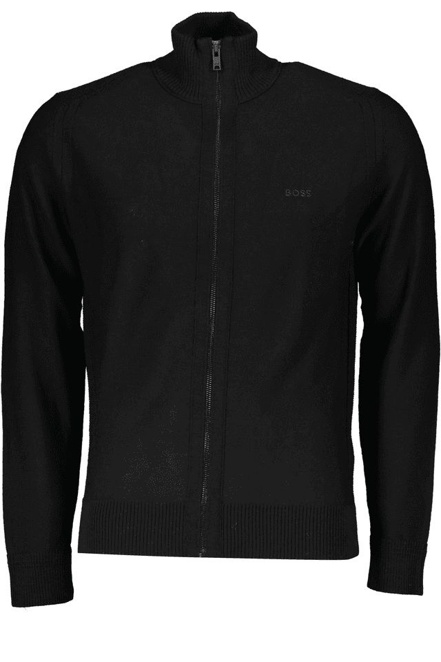 7620HUGO BOSS CARDIGAN UOMO NERO
