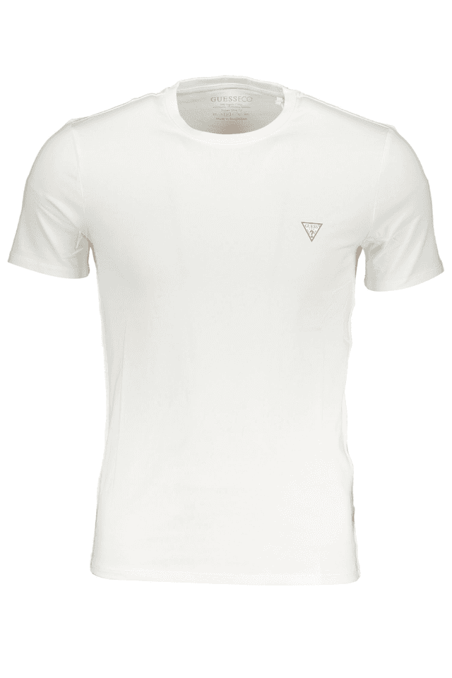 7455GUESS JEANS T-SHIRT MANICHE CORTE UOMO BIANCO