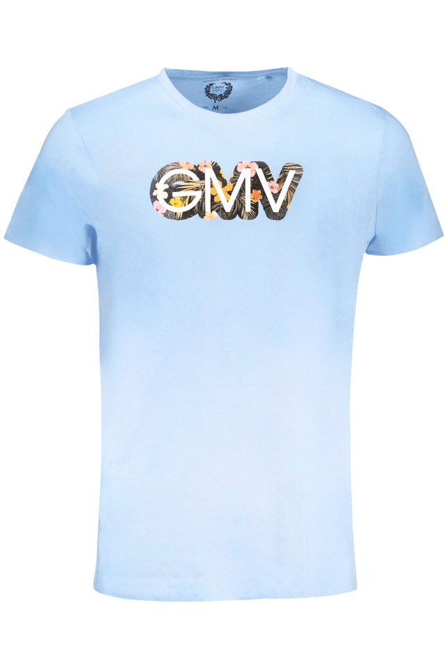 9585GIAN MARCO VENTURI T-SHIRT MANICHE CORTE UOMO AZZURRO