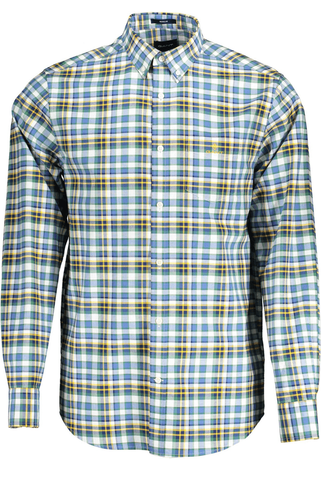 715GANT CAMICIA MANICHE LUNGHE UOMO BLU