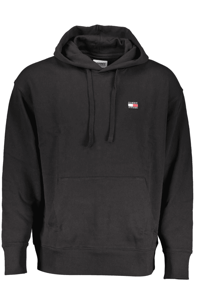 4668TOMMY HILFIGER FELPA SENZA ZIP UOMO NERO