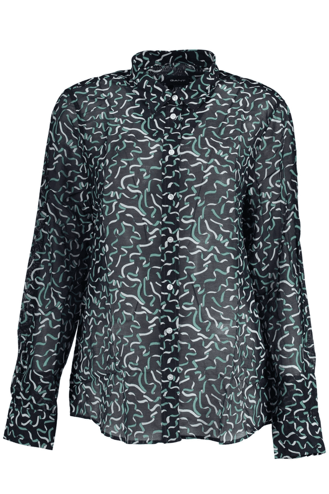 5478GANT CAMICIA MANICHE LUNGHE DONNA BLU