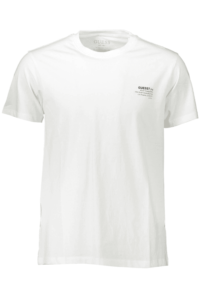 95GUESS JEANS T-SHIRT MANICHE CORTE UOMO BIANCO
