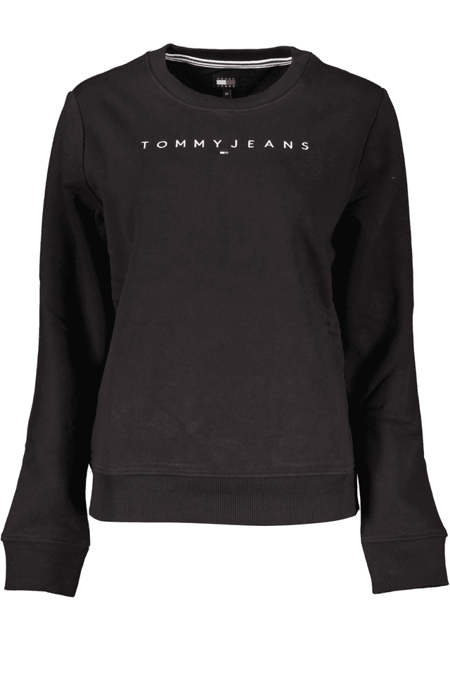 6915TOMMY HILFIGER FELPA SENZA ZIP DONNA NERO