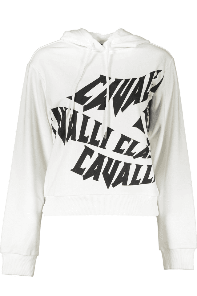 4068CAVALLI CLASS FELPA SENZA ZIP DONNA BIANCO