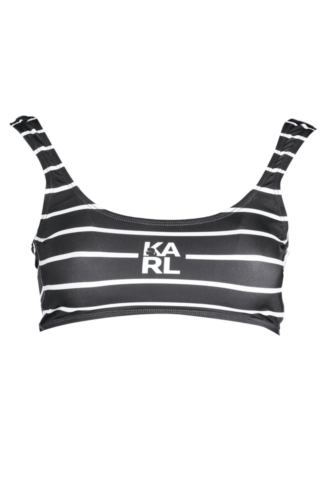 2873KARL LAGERFELD BEACHWEAR COSTUME PARTE SOPRA DONNA NERO