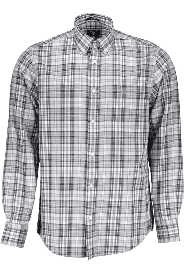 206GANT CAMICIA MANICHE LUNGHE UOMO GRIGIO