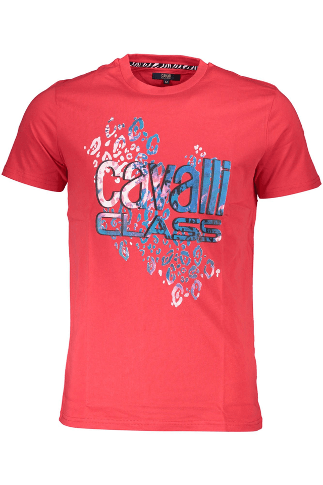4515CAVALLI CLASS T-SHIRT MANICHE CORTE UOMO ROSSO