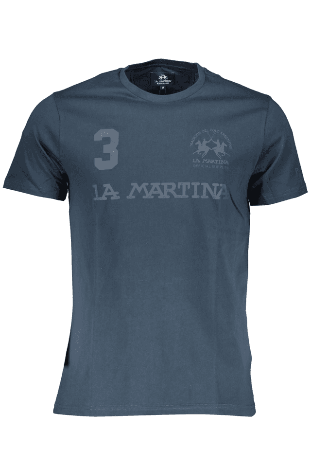 1806LA MARTINA T-SHIRT MANICHE CORTE UOMO BLU