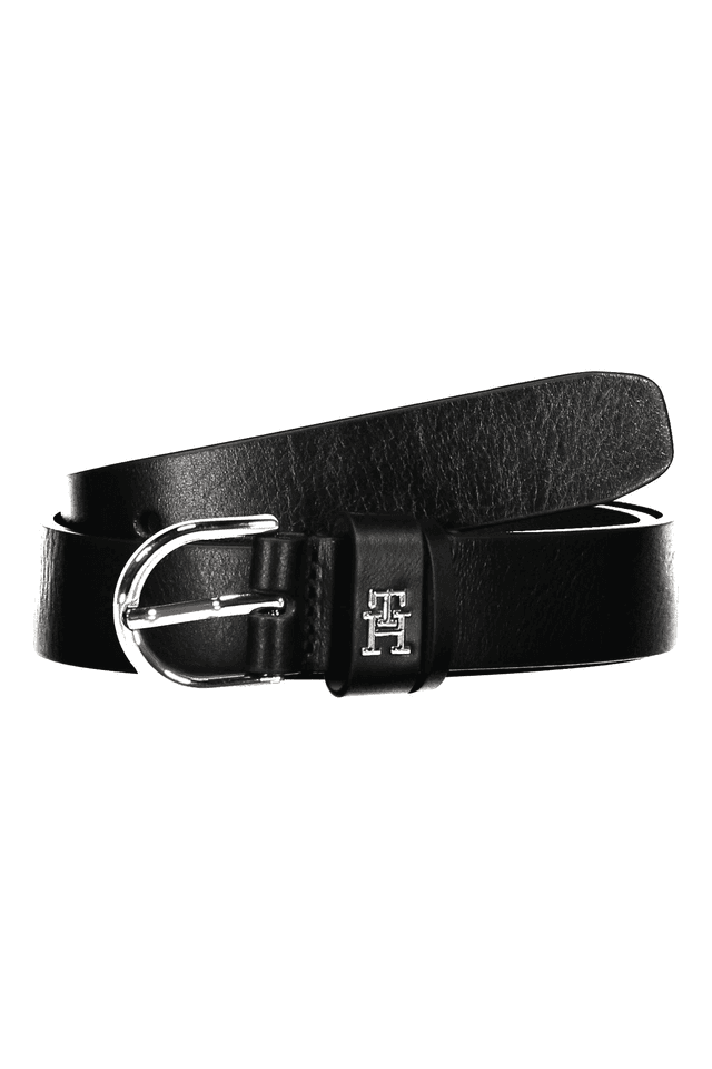 7046TOMMY HILFIGER CINTURA IN PELLE DONNA NERO