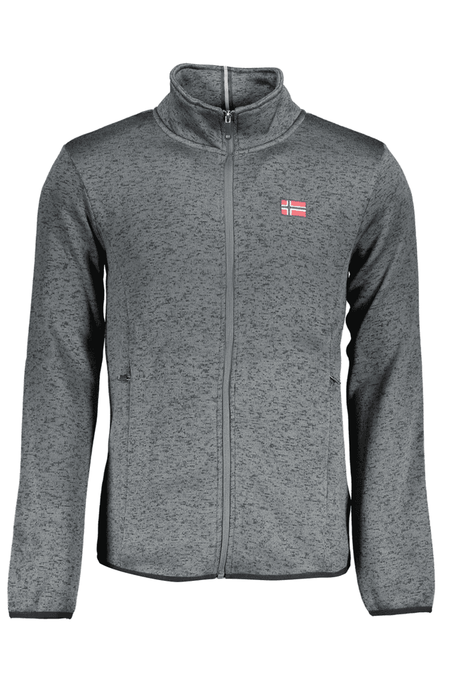 5959NORWAY 1963 FELPA CON ZIP UOMO GRIGIO
