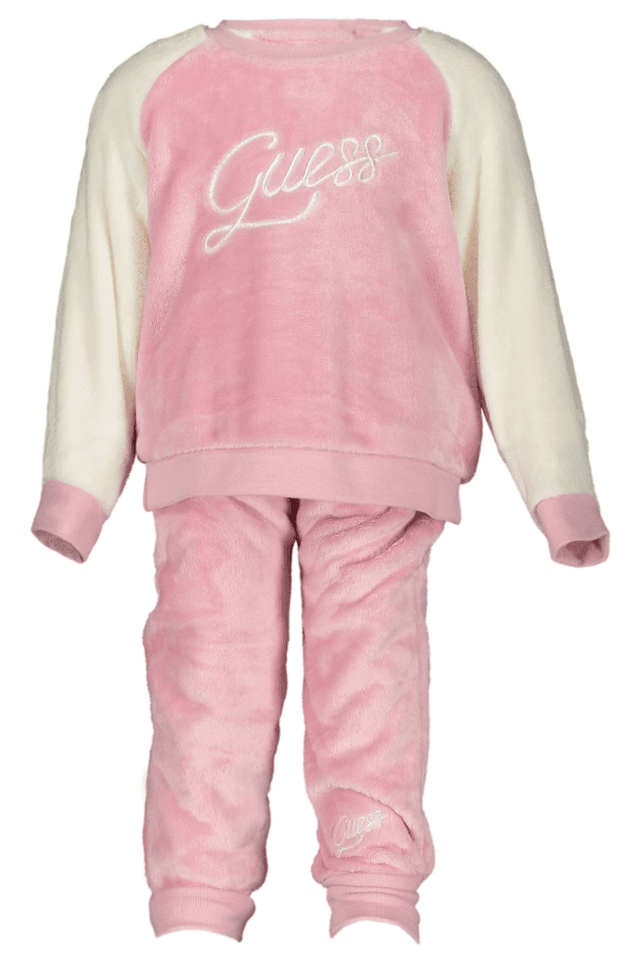 8104GUESS JEANS FELPA SENZA ZIP BAMBINA ROSA