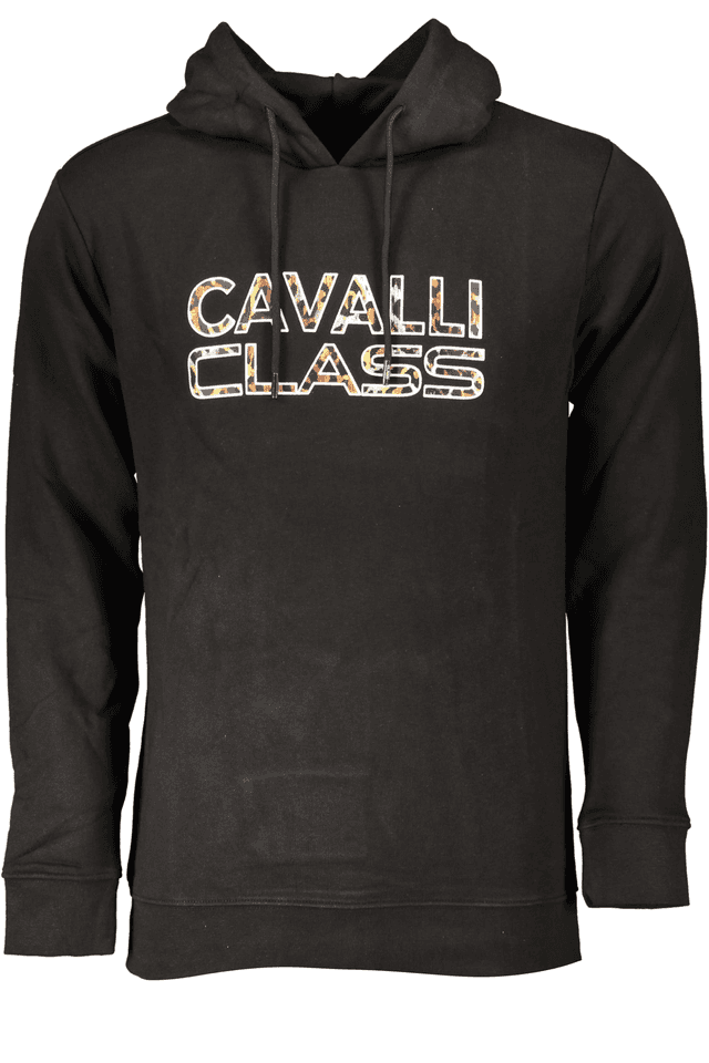 CAVALLI CLASS FELPA SENZA ZIP UOMO NERO