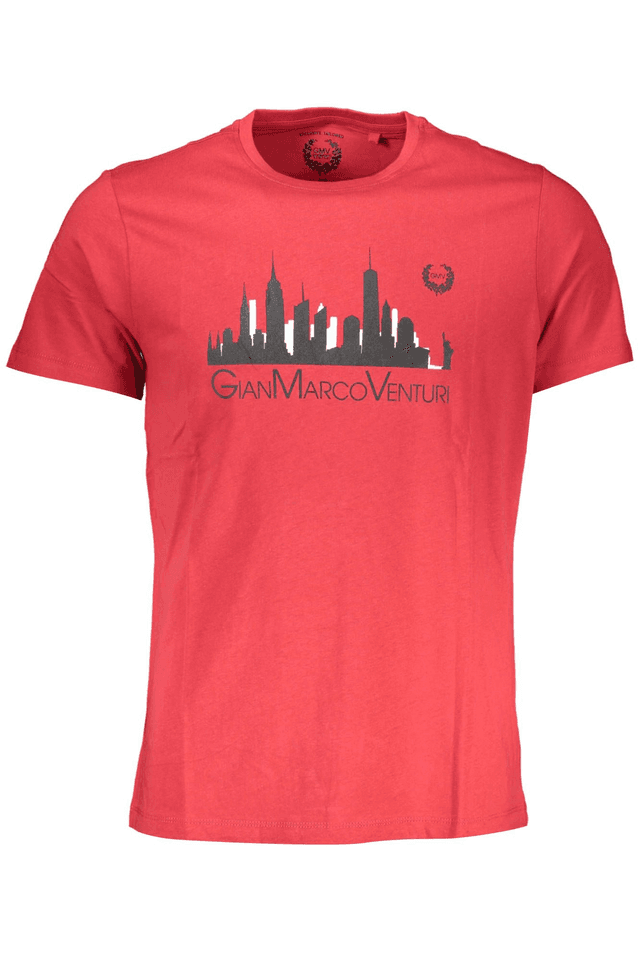 4050GIAN MARCO VENTURI T-SHIRT MANICHE CORTE UOMO ROSSO