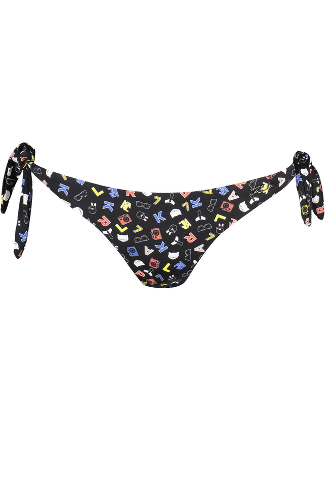 3832KARL LAGERFELD BEACHWEAR COSTUME PARTE SOTTO DONNA NERO