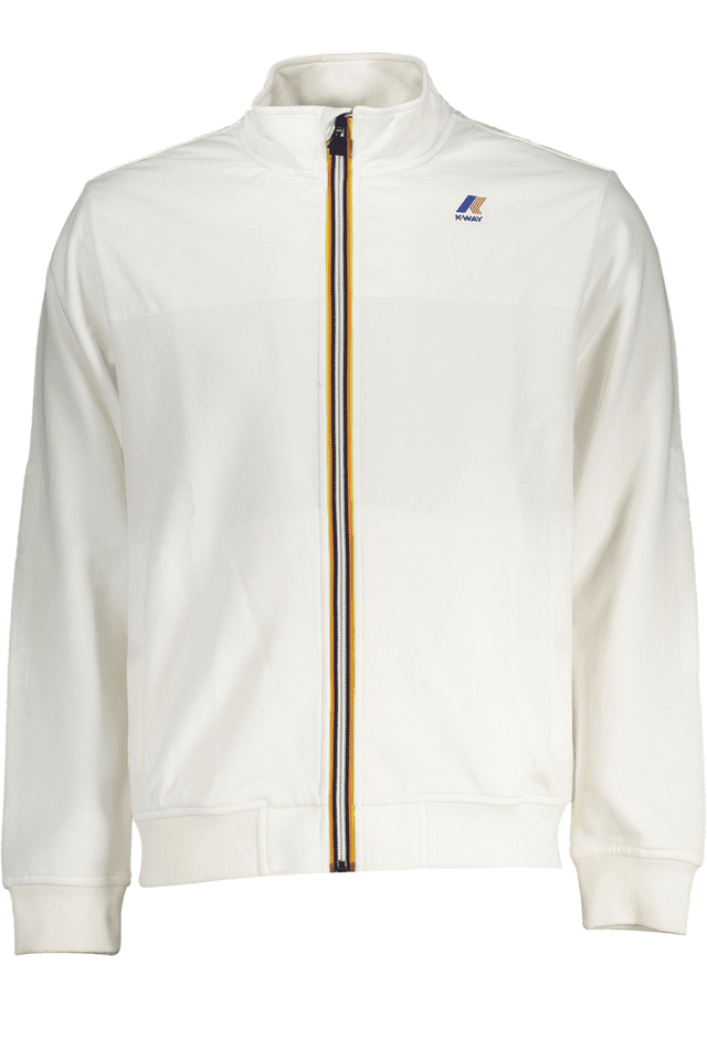 7902K-WAY FELPA CON ZIP UOMO BIANCO