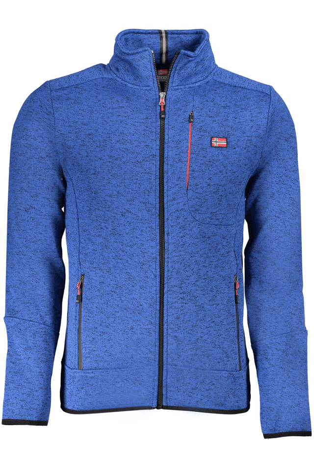 10114NORWAY 1963 FELPA CON ZIP UOMO BLU