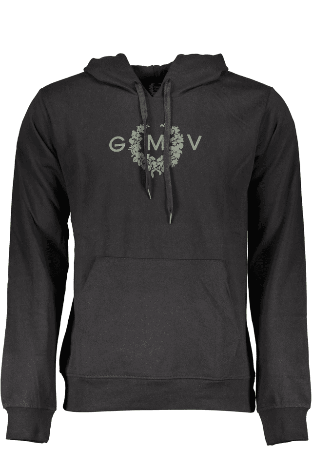 4011GIAN MARCO VENTURI FELPA SENZA ZIP UOMO NERO