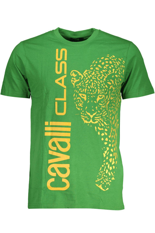 7824CAVALLI CLASS T-SHIRT MANICHE CORTE UOMO VERDE