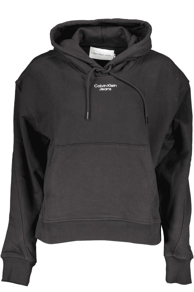 1778CALVIN KLEIN FELPA SENZA ZIP DONNA NERO