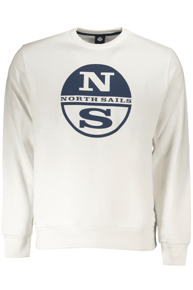 10053NORTH SAILS FELPA SENZA ZIP UOMO BIANCO