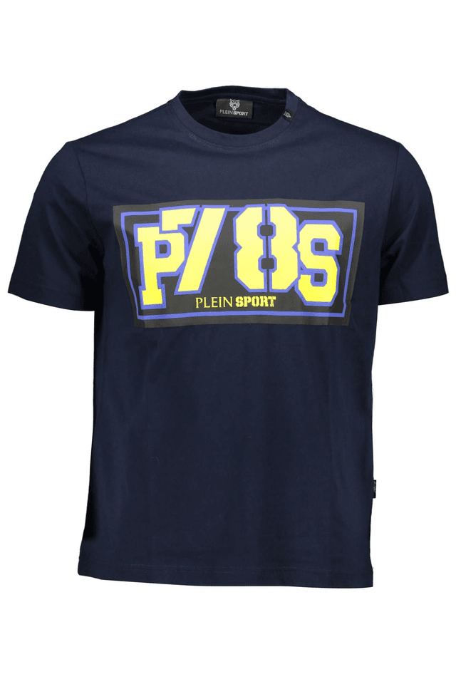 1242PLEIN SPORT T-SHIRT MANICHE CORTE UOMO BLU